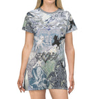 Cyber Cat T-Shirt Dress: Epic Dreamy Style - Kitty TeeHees