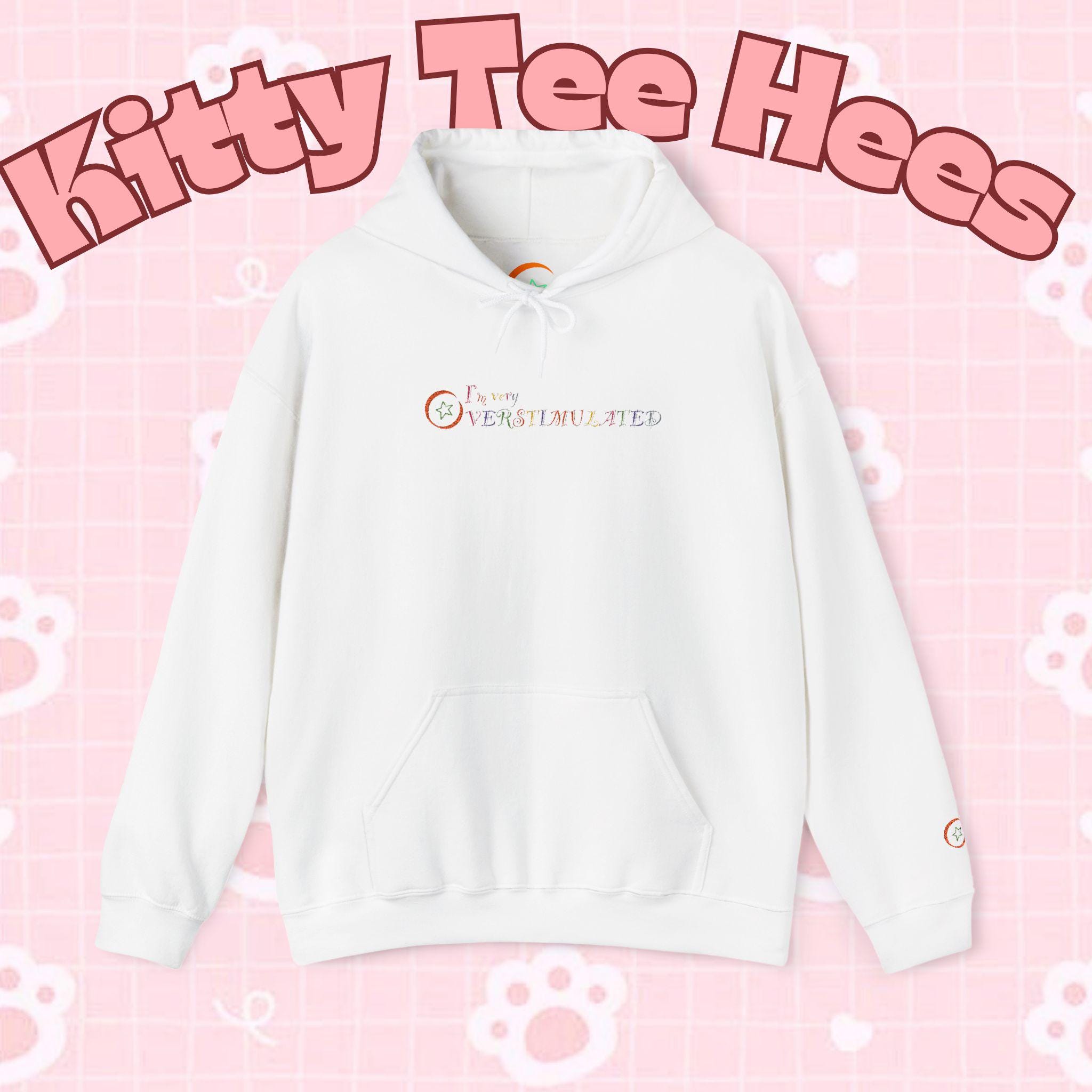 Overstimulated funny hoodie, cool Christmas hoodie, cozy gift, lonely fashion. - Kitty TeeHees
