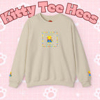 Love Who You Are Kidcore Crewneck Sweatshirt | Retro Colorful Self-Love Design - Kitty TeeHees