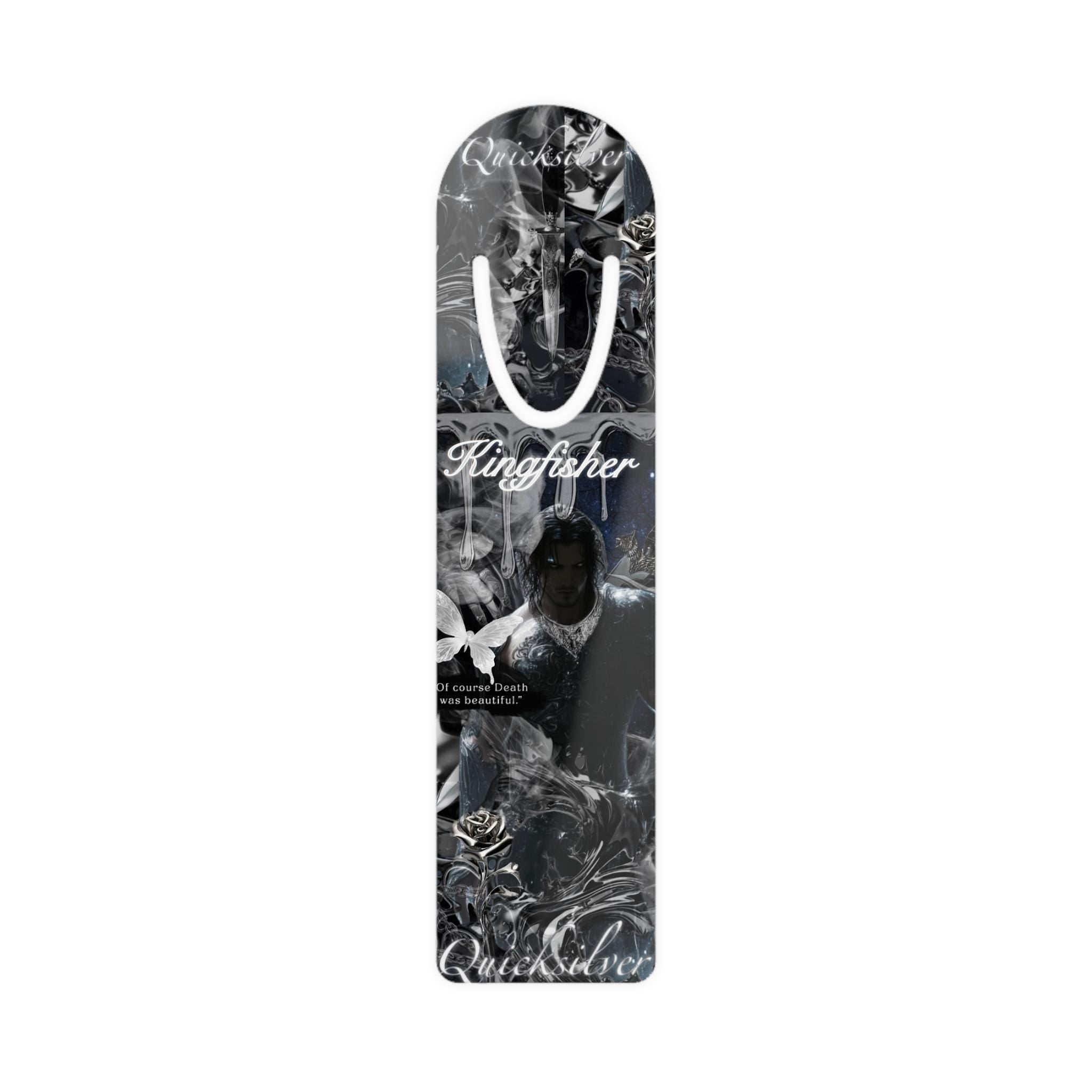 Kingfisher Quicksilver bookmark | Dark Romance BookTok - Kitty TeeHees