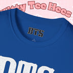 Printify BTS classic T-shirt featuring a simple outline of Bangtan Boys, perfect for K-Pop fans and BTS band enthusiasts.