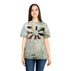 Colorful BTS concert T-shirt featuring rainbow mic design and K-Pop logo, inspired by 2026 BTS concert and vibrant branding.