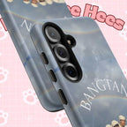 Cute Sailor BTS Swim phone case for iPhone and Samsung, featuring colorful Bangtan Sailor design by Printify.