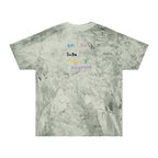 Colorful BTS concert T-shirt featuring rainbow mic and logo design, inspired by K-Pop band BTS, in vibrant print.