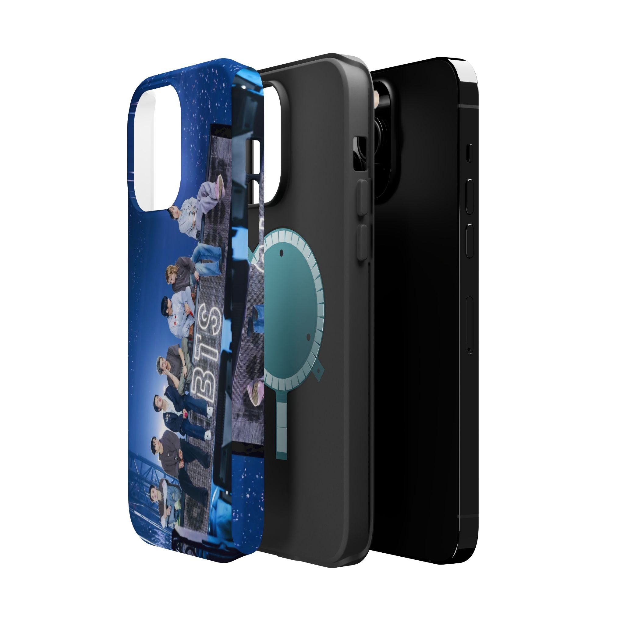 Printify BTS Bangtan World Tour Arirang impact-resistant phone case for iPhone 17 and Samsung Galaxy S26 Ultra, featuring tour design.
