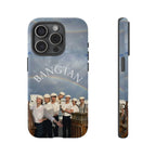 Cute Sailor BTS Swim phone case for iPhone and Samsung, featuring colorful Bangtan Sailor design by Printify.