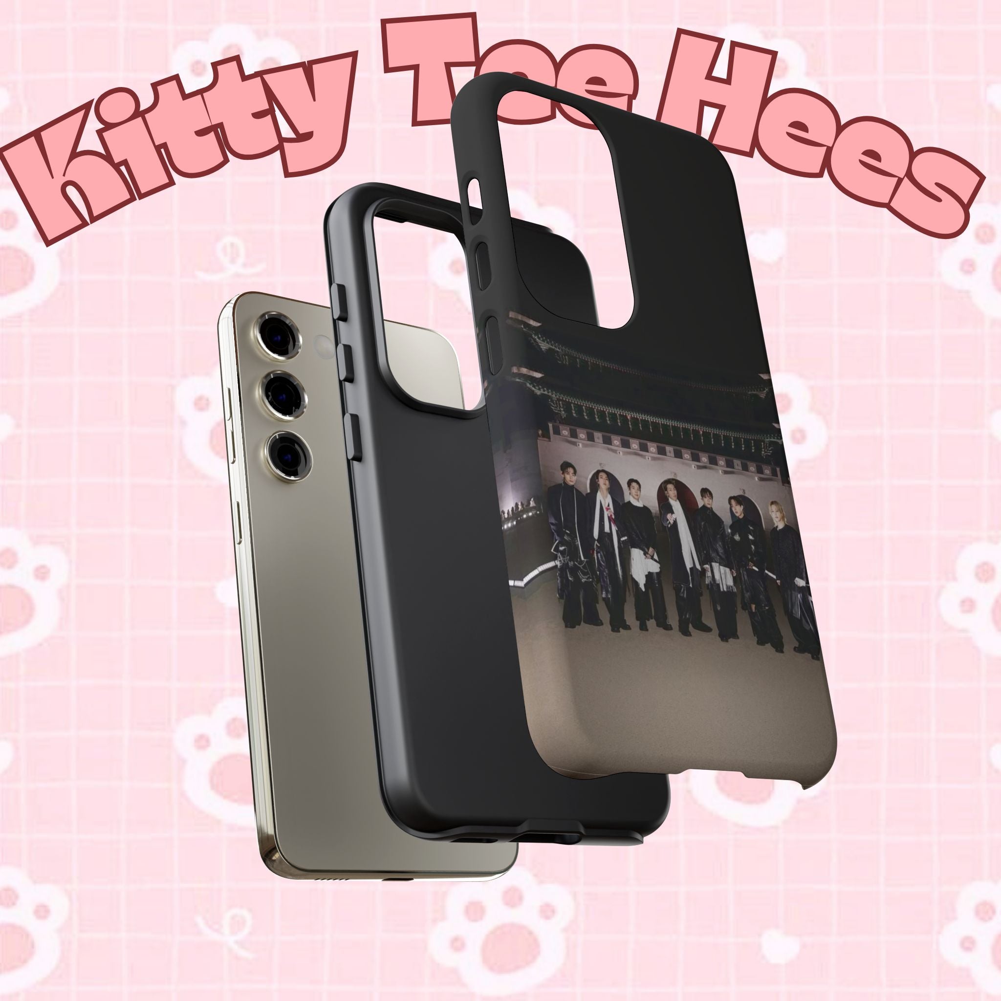 BTS Arirang phone case with BTS Swim Comeback design for iPhone, durable K-pop Samsung case by Printify.