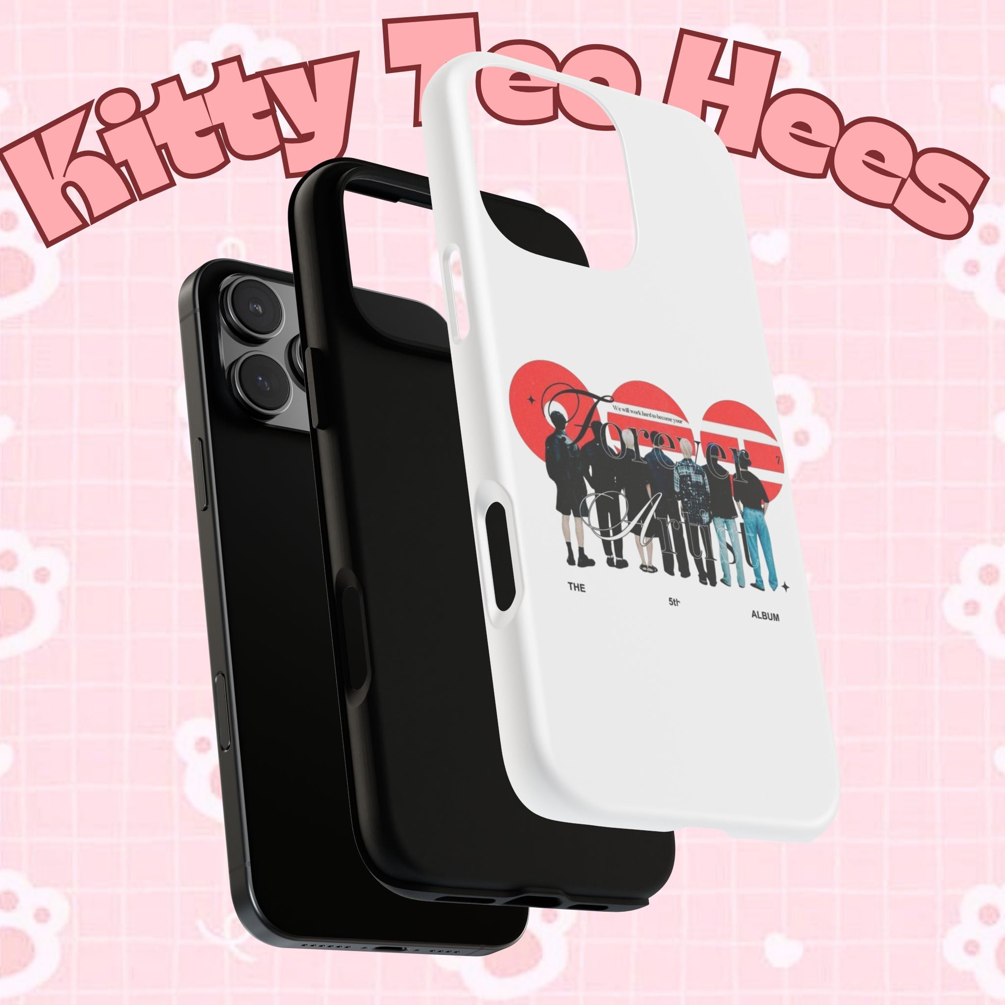 BTS Concert Phone Case featuring 'Bangtan Arirang' design for iPhone and Samsung models, with colorful K-pop artwork.