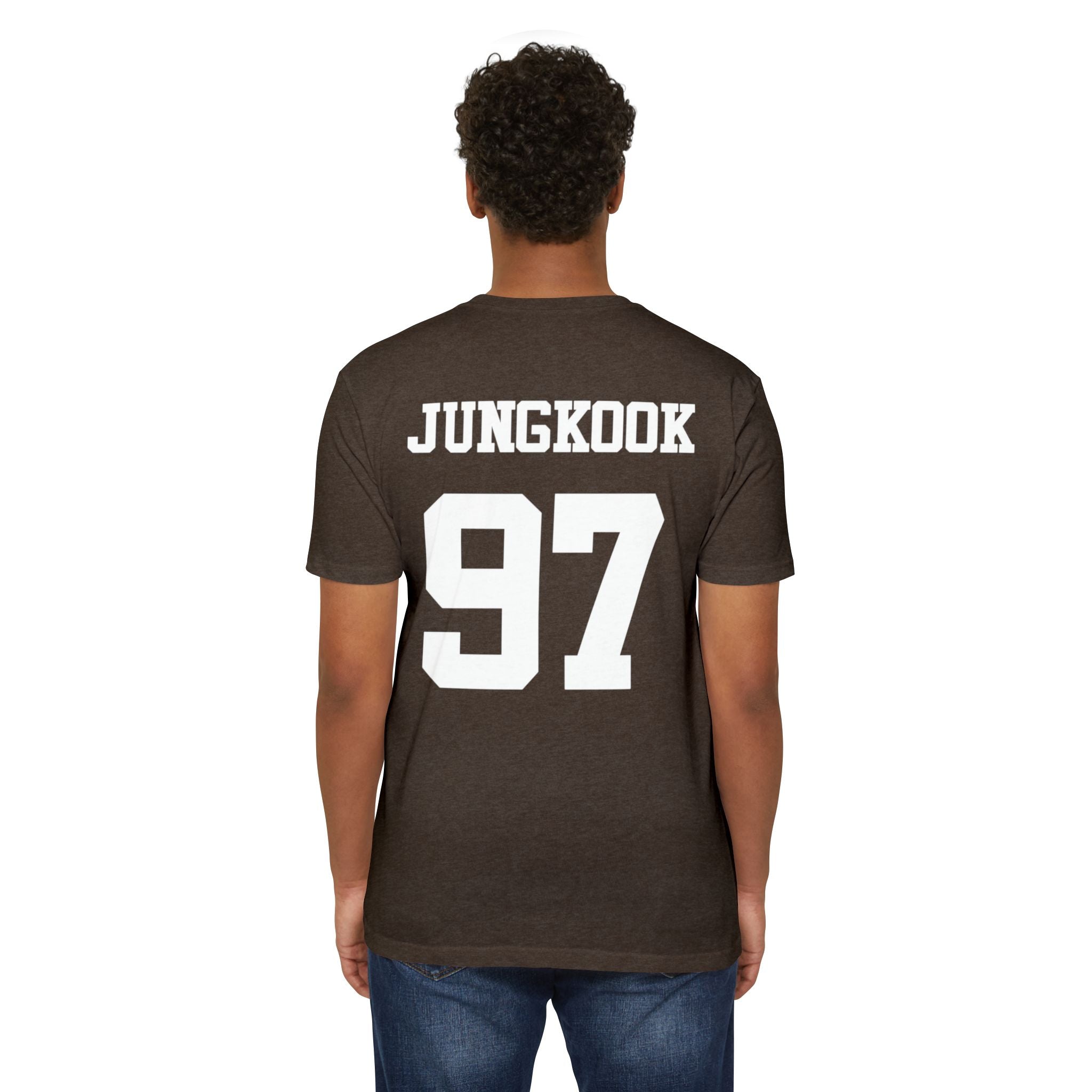Custom BTS T-shirt featuring Jungkook, Jimin, V, J-Hope, RM, Suga, Jin, and Bangtan members in vibrant concert-inspired design.