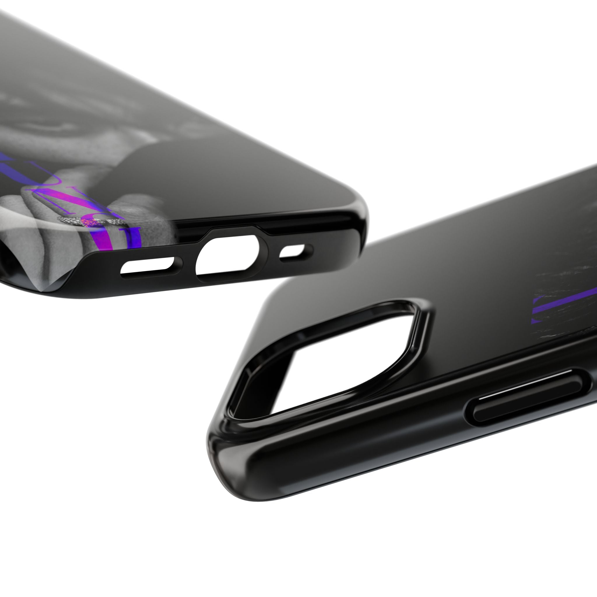 Dark Bangtan BTS phone case featuring Kim Taehyung (V) design for iPhone and Samsung, made by Printify.