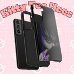 Dark Bangtan BTS Taehyung (V) phone case with Kim Taehyung portrait for iPhone and Samsung, featuring a tough design by Printify.