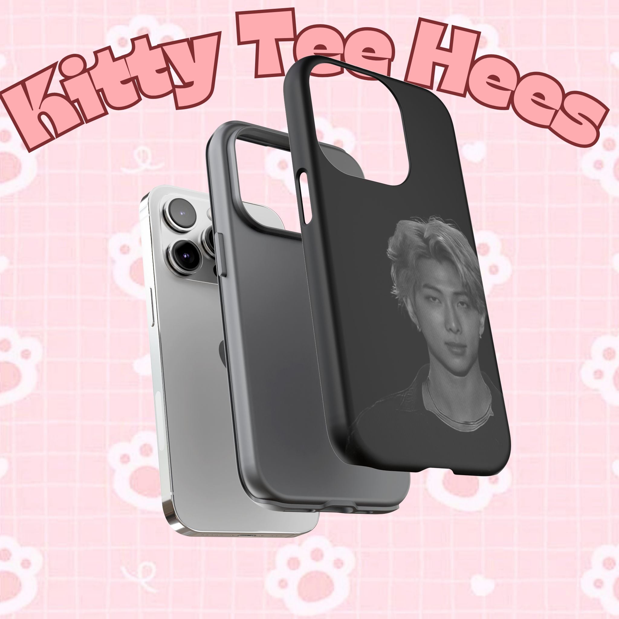 Namjoon BTS concert-themed iPhone case by Printify featuring a tough, protective phone cover with vibrant design.