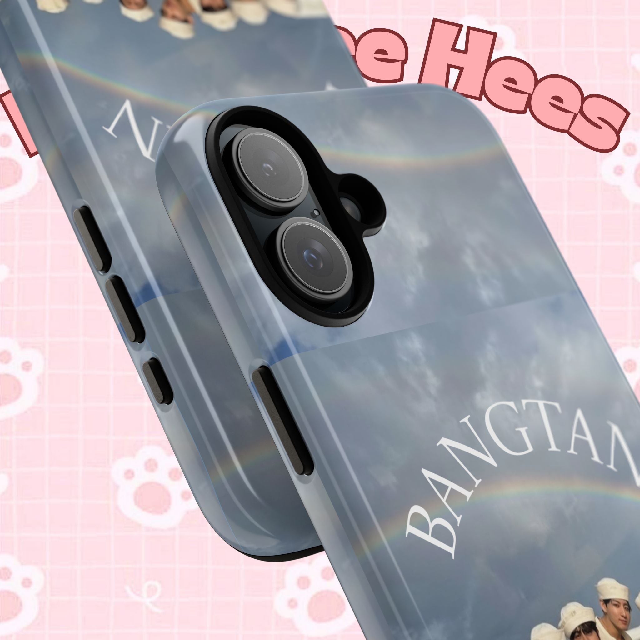 Cute Sailor BTS Swim phone case for iPhone and Samsung, featuring colorful Bangtan Sailor design by Printify.