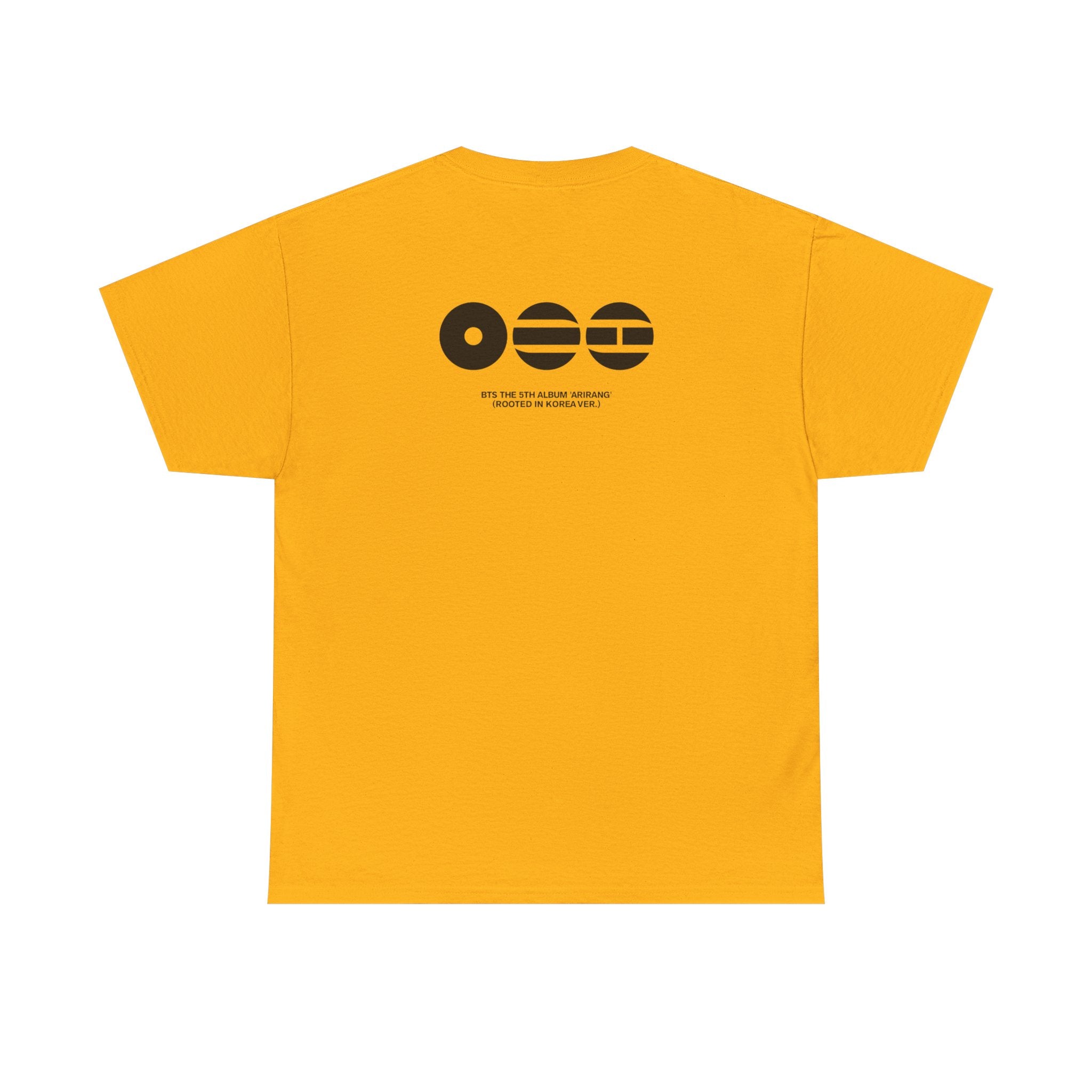 K-Pop inspired BTS concert T-shirt featuring Bangtan design, casual graphic tee for BTS World Tour fans, by Printify.