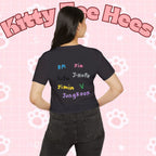 Colorful BTS kidcore T-shirt featuring Bangtan Boys group photo, women's crop top perfect for festival or casual wear.
