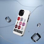 Printify BTS Arirang vinyl record grid phone case featuring impact-resistant material and cool BTS fan merchandise design.