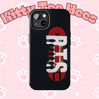 BTS Arirang phone case for iPhone and Samsung with silhouettes and Bangtan logo, featuring tough protective design by Printify.