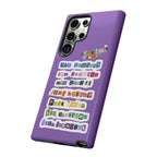 BTS member names phone case featuring Jungkook, Jimin, and RM for iPhone 17, printed by Printify.