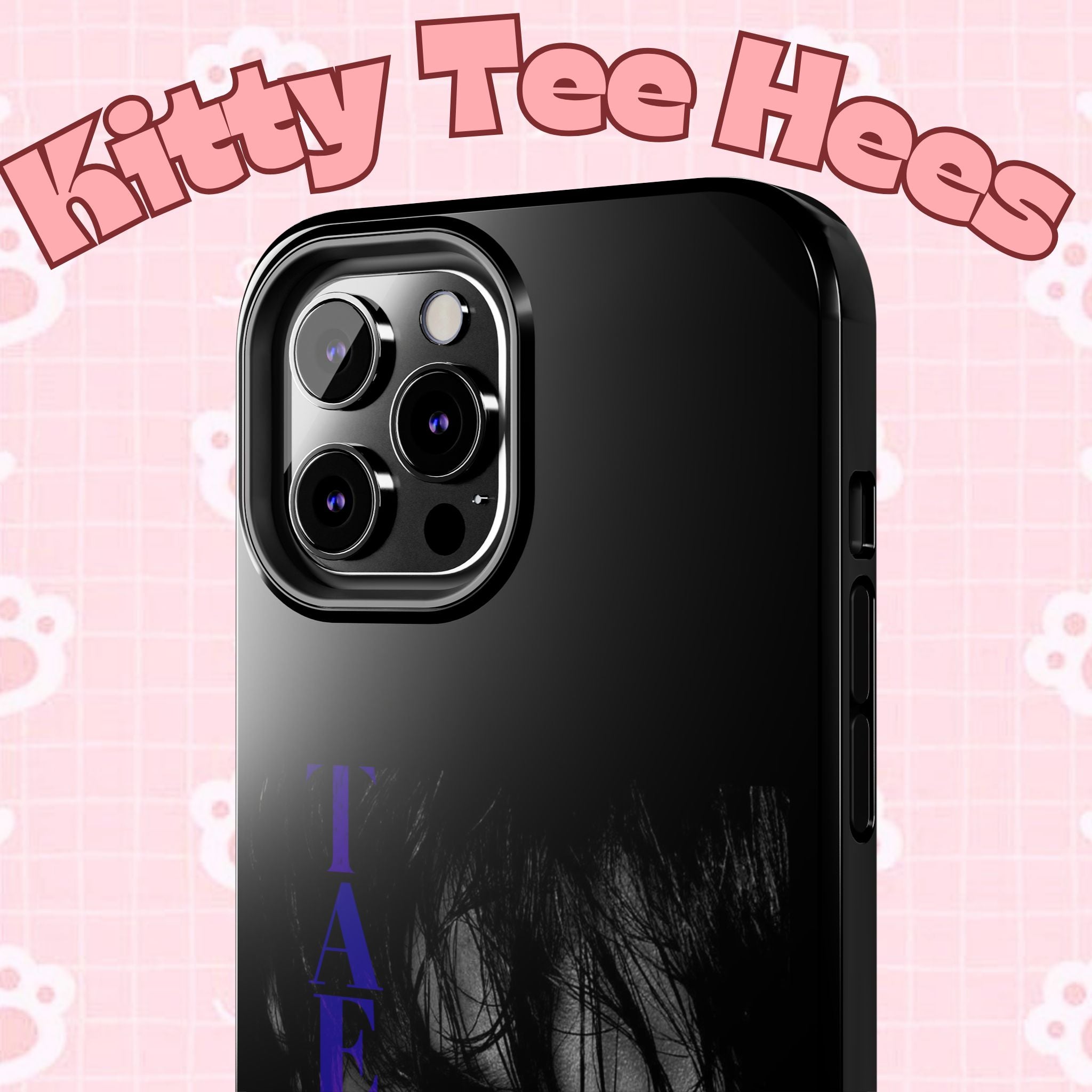 Dark Bangtan BTS phone case featuring Kim Taehyung (V) design for iPhone and Samsung smartphones, durable Printify accessory.