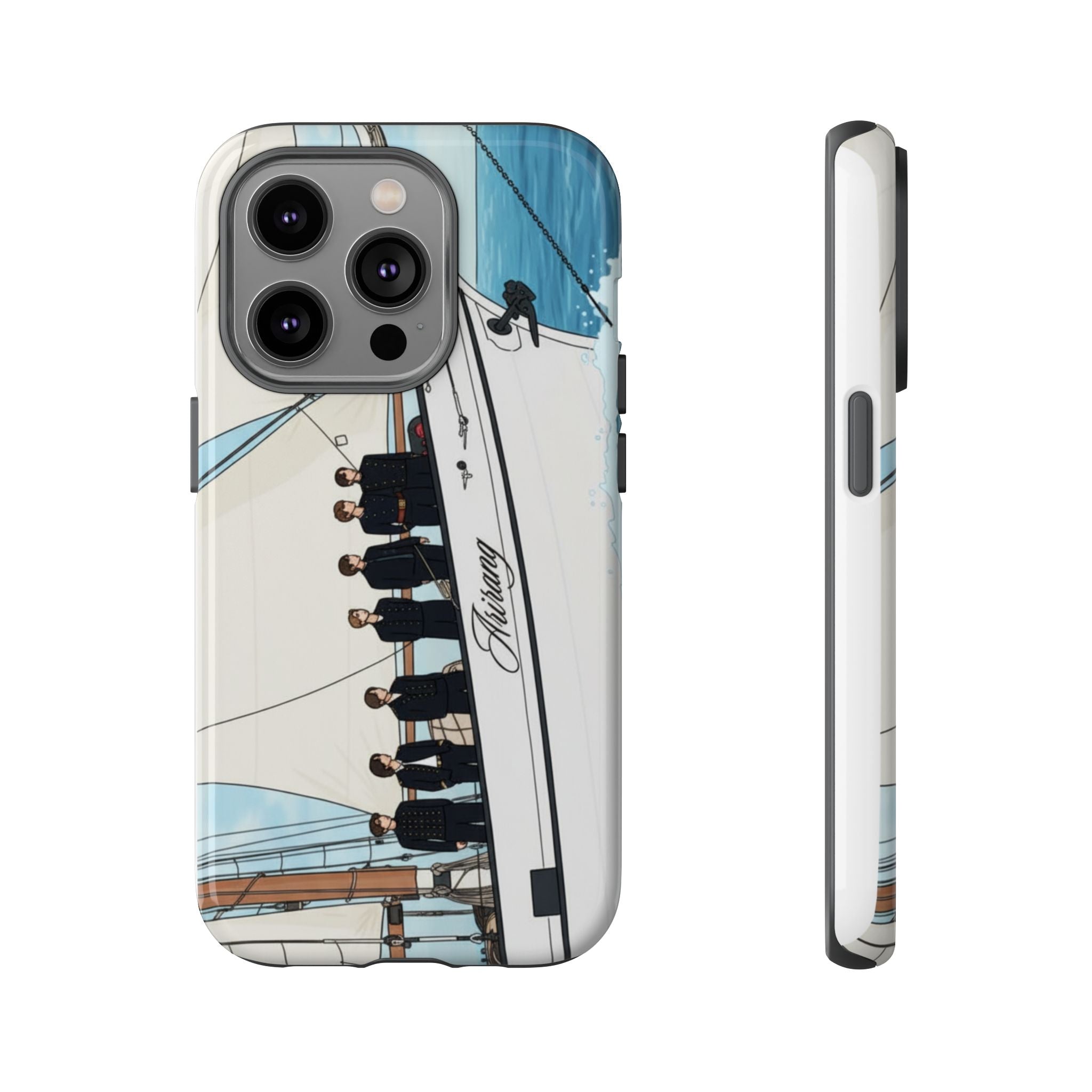 Printify BTS Swim phone case for iPhone 17 and Samsung, featuring colorful Bangtan boys concert design and durable Tough Case.