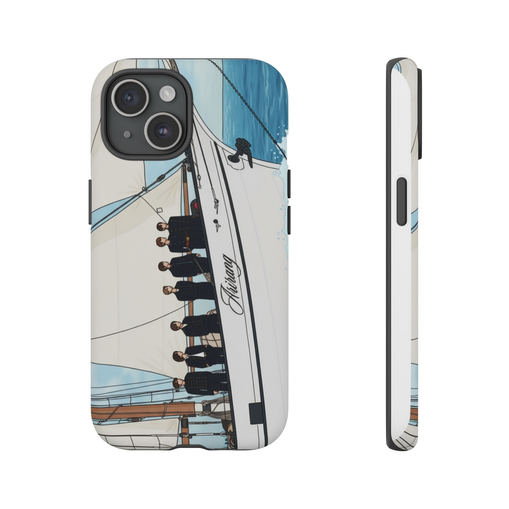 BTS Arirang Swim phone case for iPhone 17 and Samsung, durable tough case with concert-themed BTS Bangtan design by Printify.