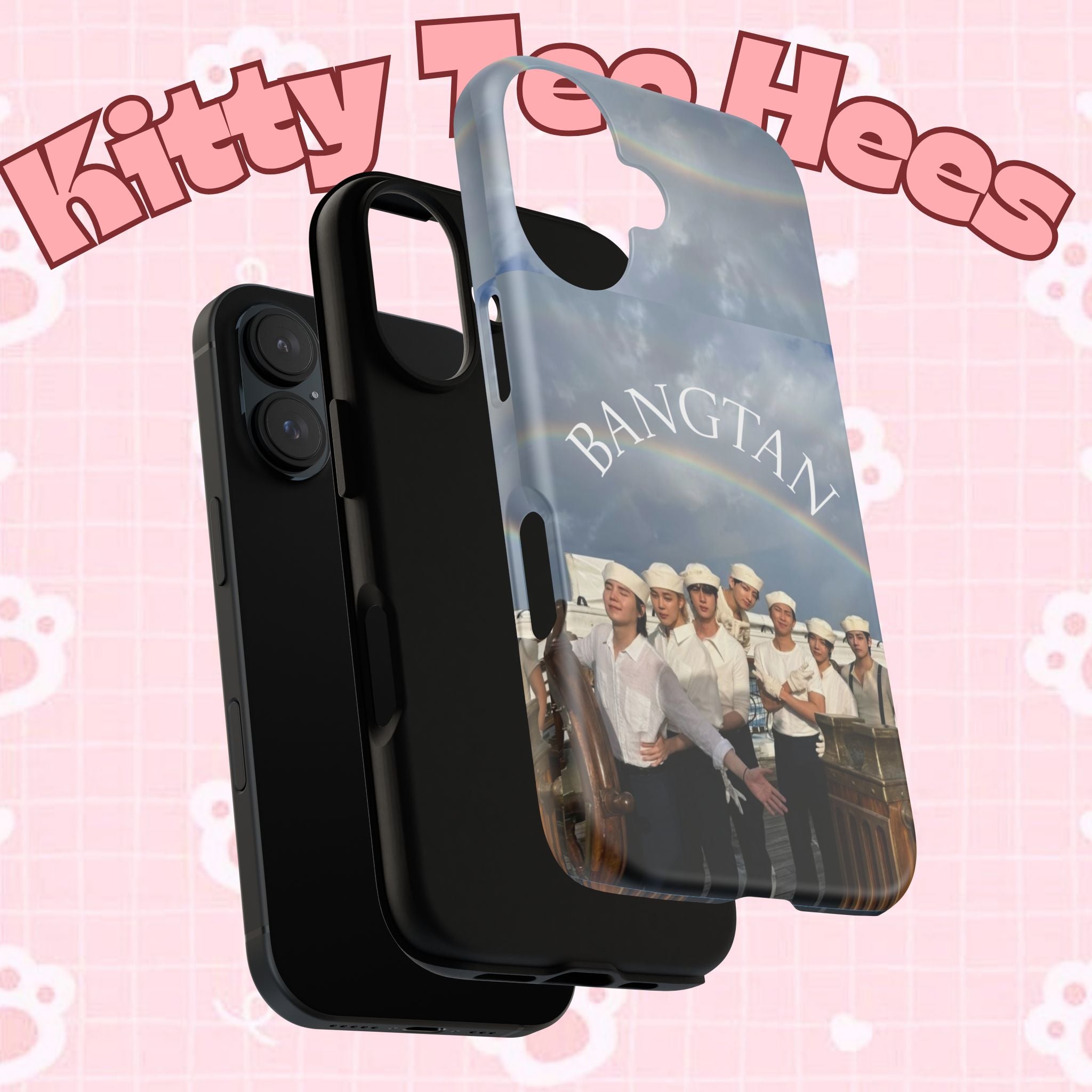 Cute Sailor BTS Swim phone case for iPhone and Samsung featuring Bangtan Sailor design by Printify