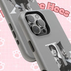 Monochrome BTS Jungkook phone case featuring Impact-Resistant design by Printify, showcasing a sleek, stylish look for fans.