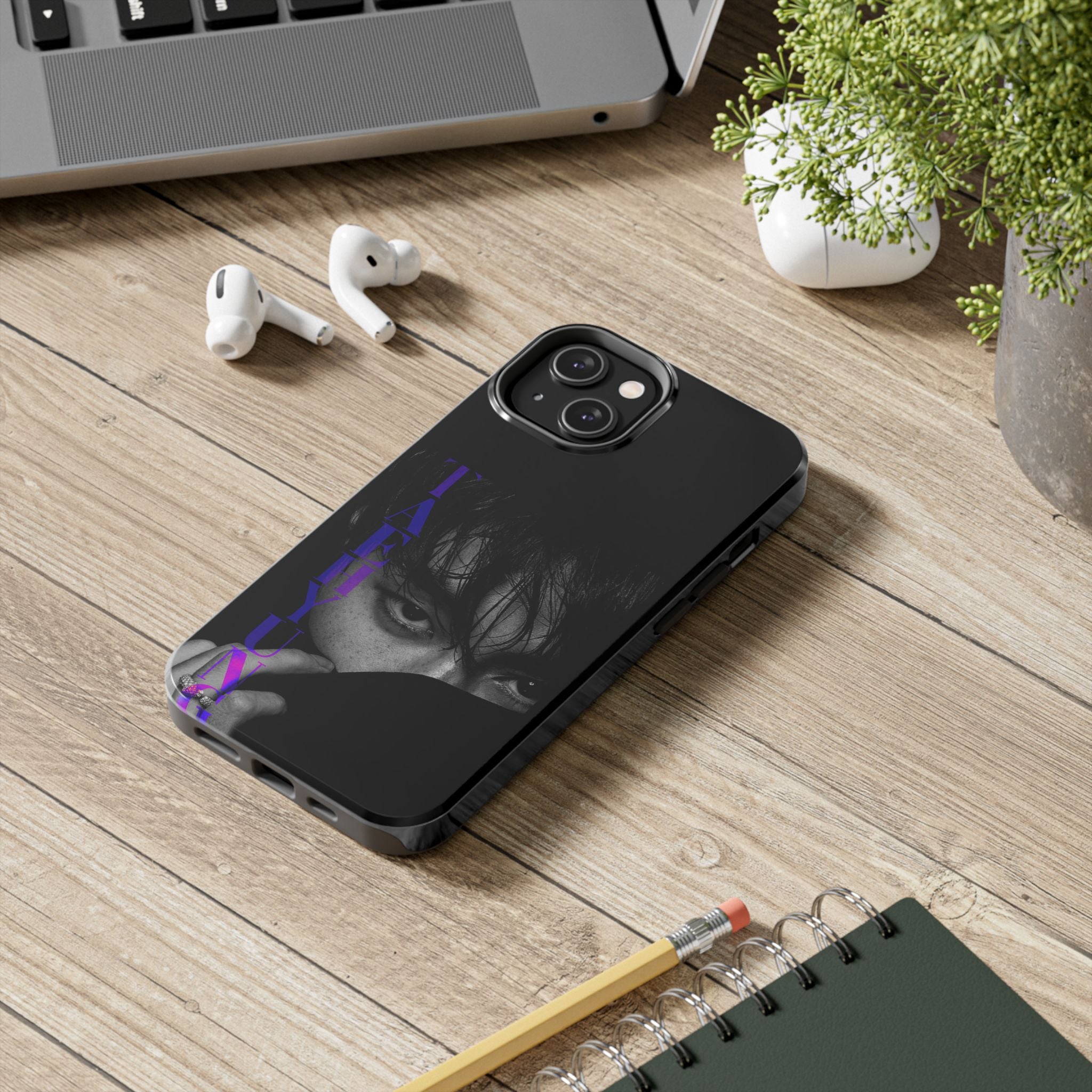 Dark Bangtan BTS Taehyung (V) phone case with Kim Taehyung design for iPhone and Samsung smartphones.