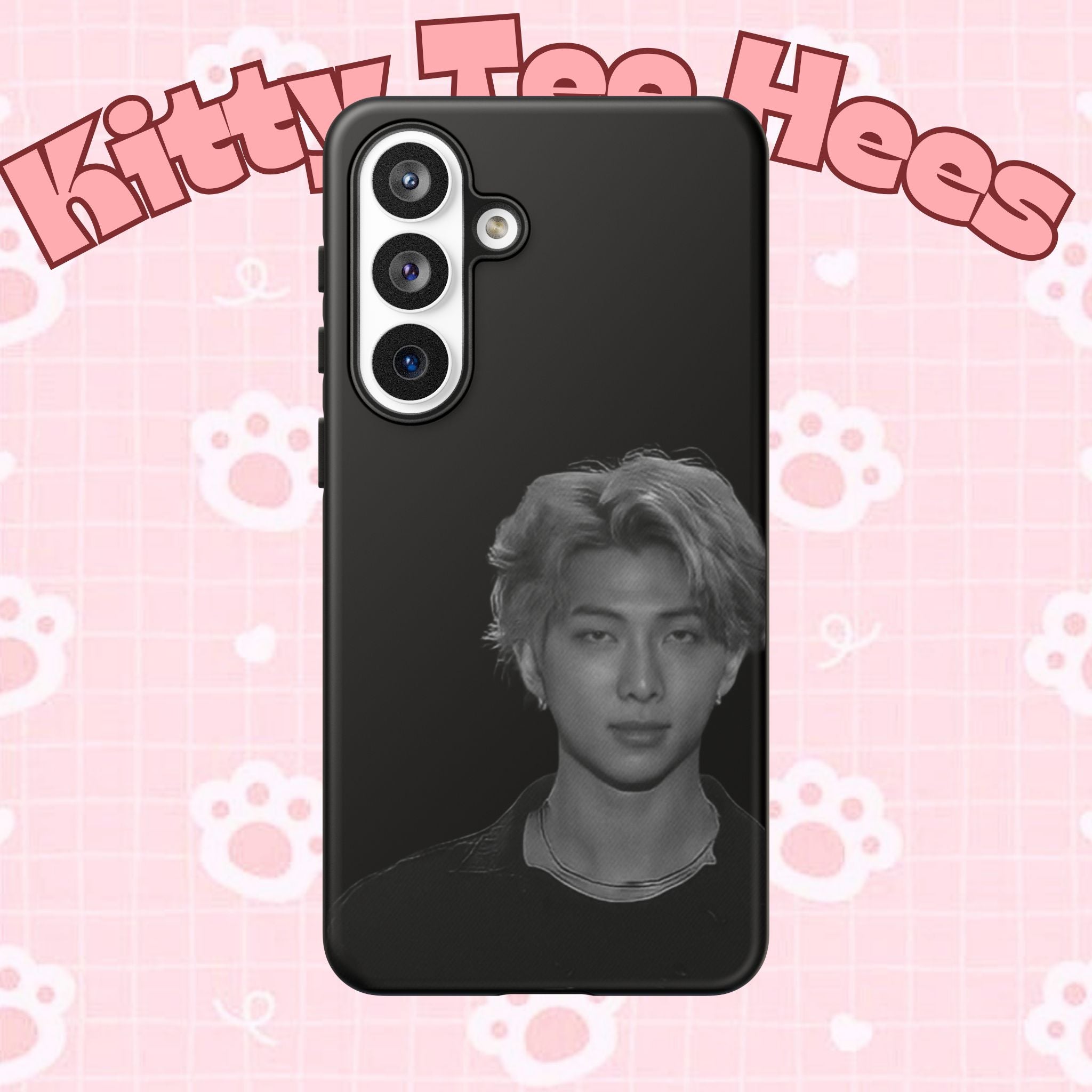 Namjoon BTS concert iPhone case by Printify with tough protective design, featuring vibrant artwork on a durable phone protector.