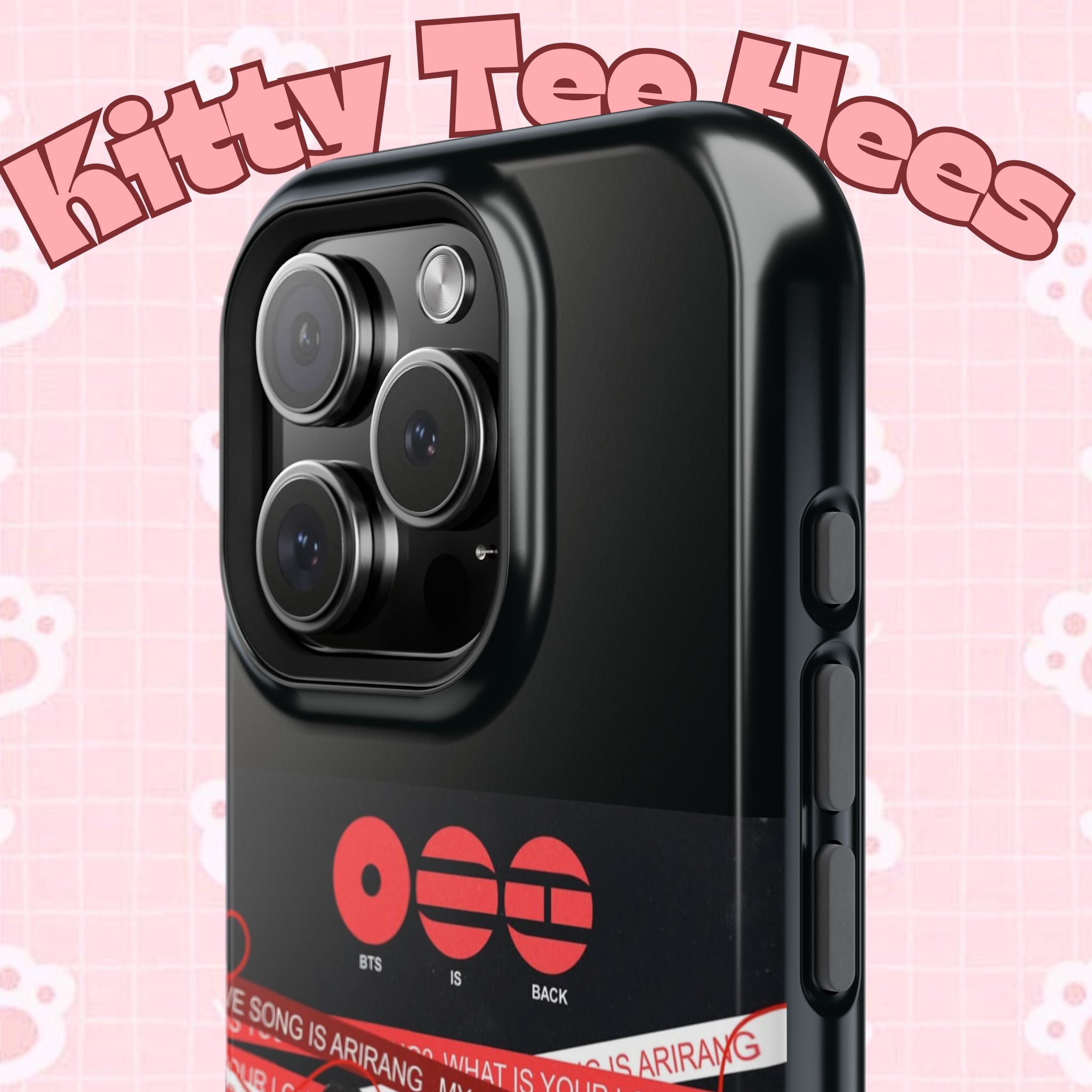 BTS Arirang phone case with Bangtan concert design, impact-resistant K-Pop band photo case for smartphones by Printify