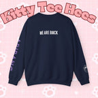 Lavender BTS Logo arirang crewneck sweatshirt by Printify featuring K-pop band print and comfortable pullover design.