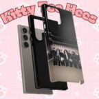 BTS Arirang and Swim comeback themed Samsung phone case with colorful K-pop design, durable Printify tough case for iPhone.