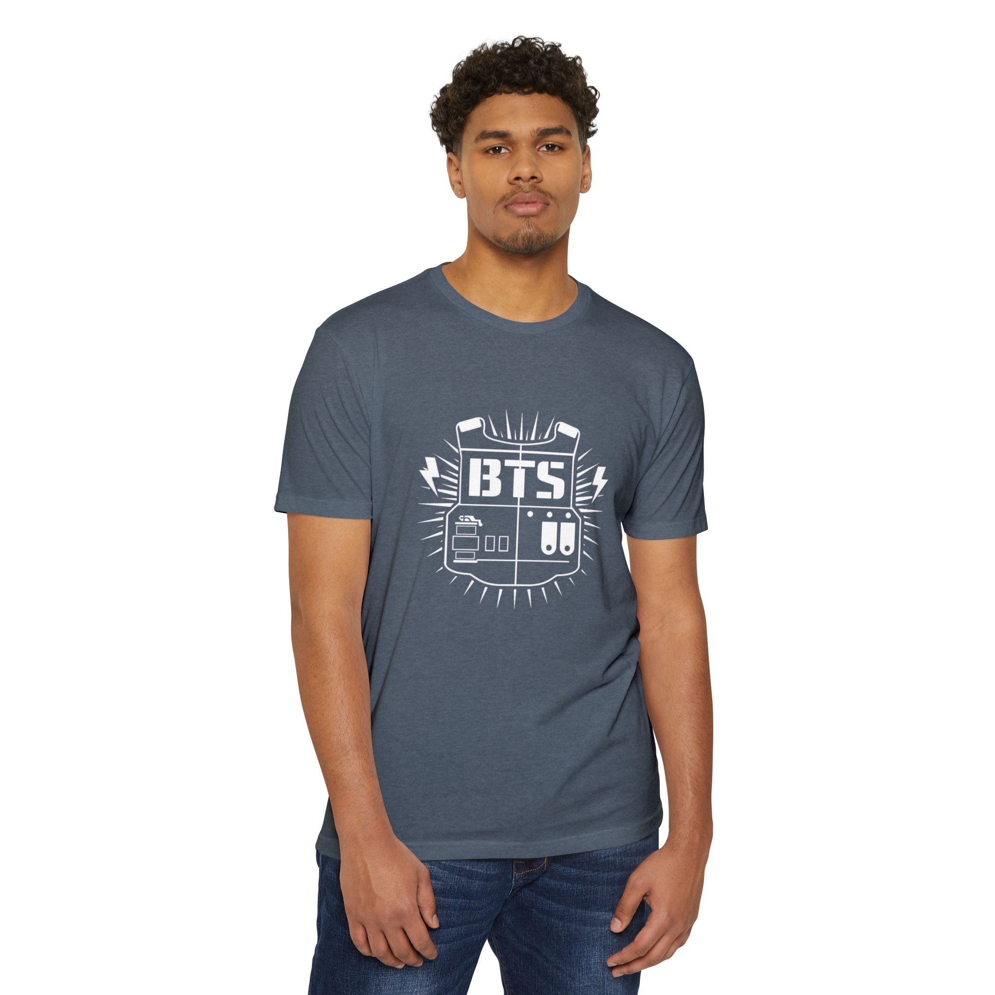 Custom BTS T-shirt featuring popular K-pop members Jungkook, Jimin, Taehyung, J-Hope, RM, Suga, Jin, for concert 2026.