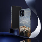 Cute Sailor BTS Swim phone case for iPhone and Samsung, featuring Bangtan Sailor design by Printify.