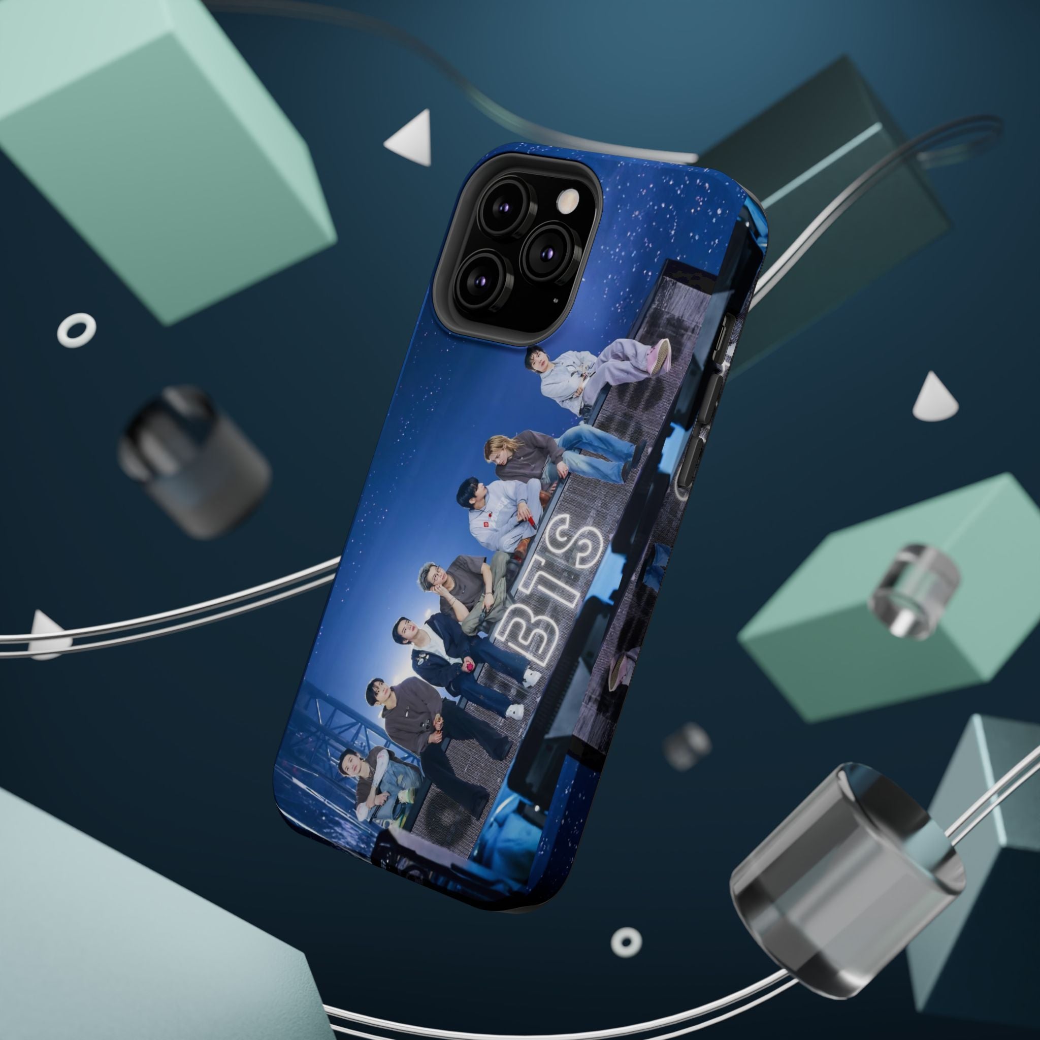 Impact-resistant BTS Bangtan World Tour ‘Arirang’ phone case for iPhone 17 and Samsung Galaxy 26 Ultra, featuring vibrant tour design.