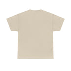 Black BTS logo T-shirt by Printify featuring a minimal Bangtan emblem on the front, casual K-pop band shirt.
