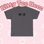 Black BTS Logo T-Shirt by Printify featuring a minimal Bangtan emblem on the front, casual K-pop band fashion.