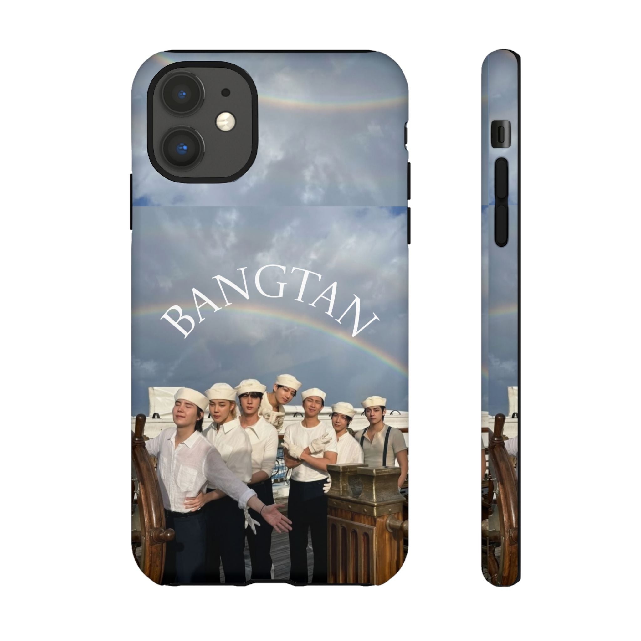 Cute Sailor BTS Swim phone case for iPhone and Samsung featuring Bangtan Sailor Arirang design by Printify.