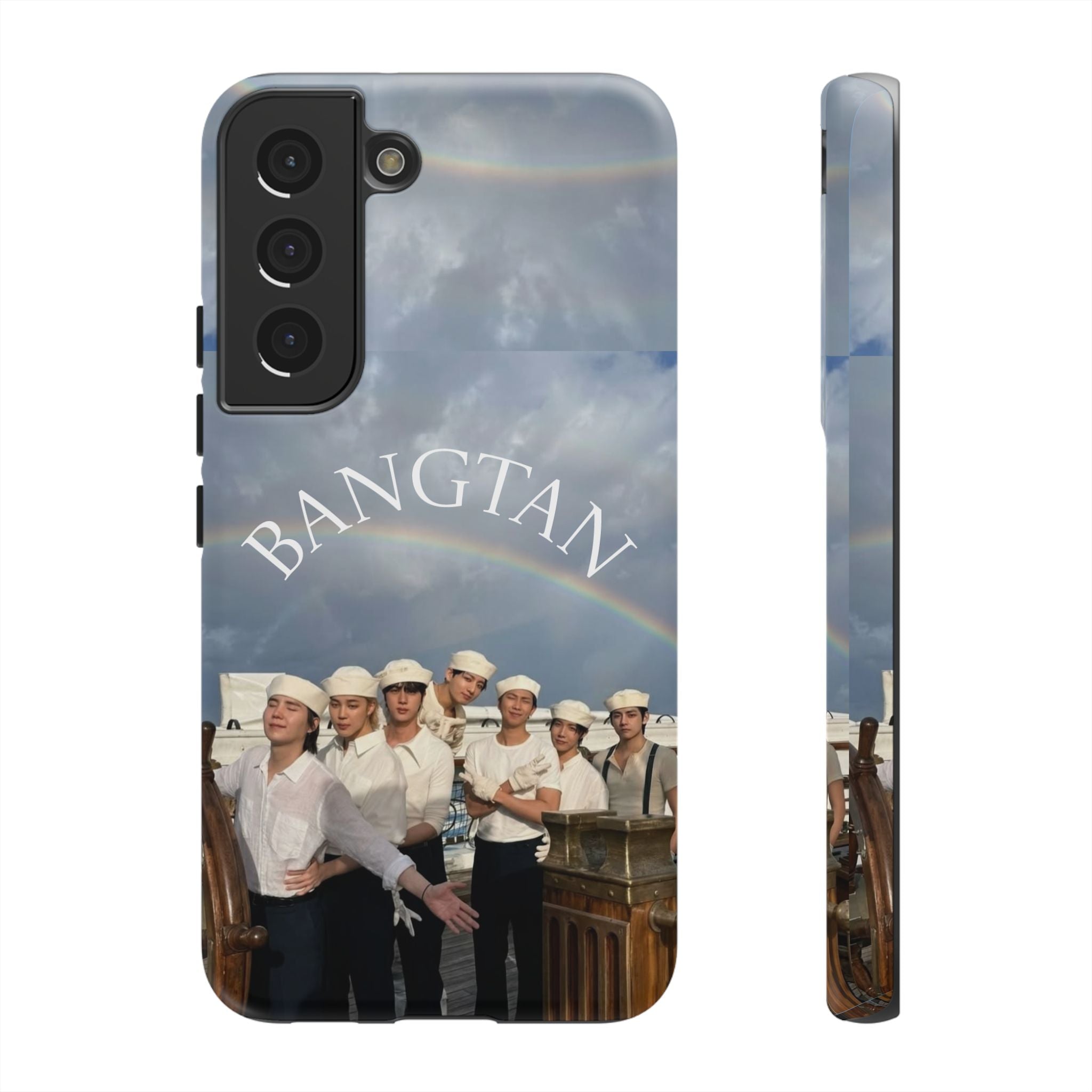 Cute Sailor BTS Swim phone case for iPhone and Samsung featuring Bangtan Sailor Arirang design by Printify.
