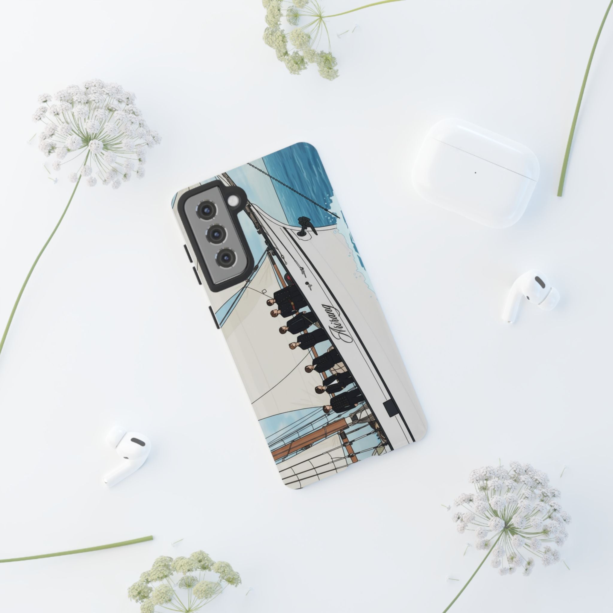 BTS Arirang Swim phone case for iPhone 17 and Samsung, Printify tough concert phone case with BTS Bangtan design