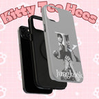 Printify cool monochrome Jungkook phone case with bold letter design, impact-resistant cover for BTS and Bangtan fans.