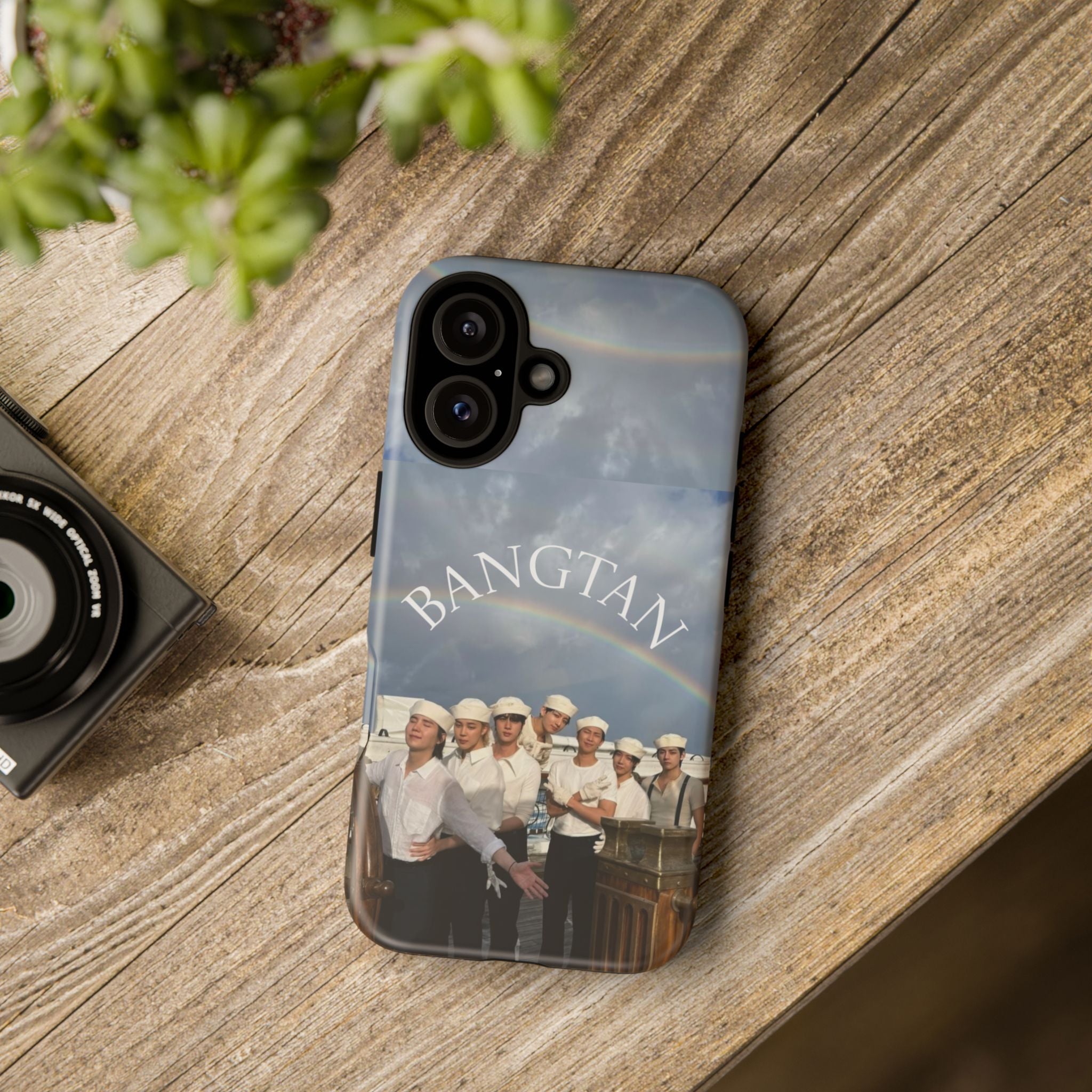 Cute Sailor BTS Swim phone case for iPhone and Samsung featuring Bangtan Sailor design by Printify.