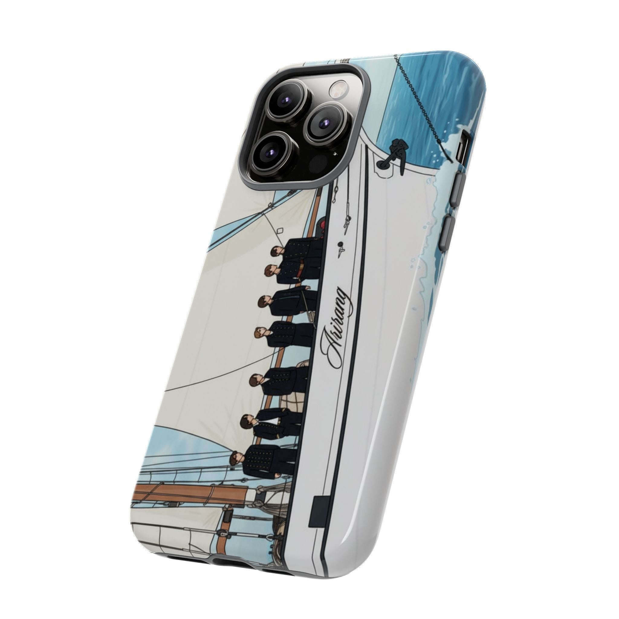 BTS Arirang swim phone case for iPhone 17 and Samsung, tough concert-themed Bangtan phone case by Printify