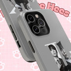 Printify monochrome BTS Jungkook phone case featuring bold letter design, impact-resistant material, perfect for BTS fans.