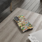 Printify cute cat framed phone case featuring a cozy living room pet portrait design for iPhone 17, stylish and protective accessory.
