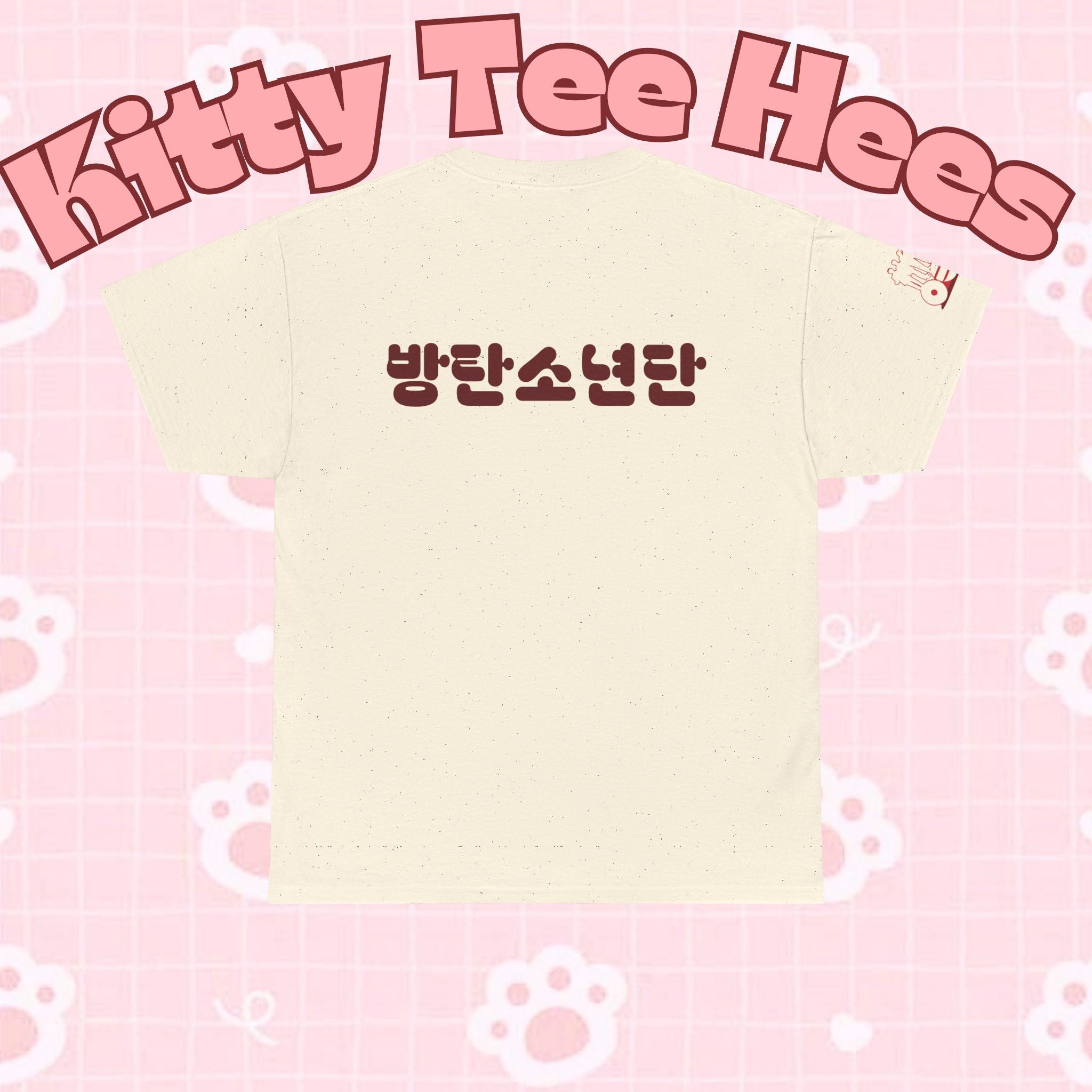 BTS Arirang T-shirt featuring Korean Hangul design, casual fit, ideal for BTS world tour and concert fans, by Printify.