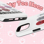 Impact-resistant phone case with BTS Arirang vinyl record grid design, featuring Bangtan Boys fan merch style.