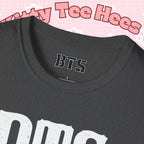 Printify BTS classic T-shirt featuring a simple outline design of Bangtan Boys, perfect for K-pop fans.