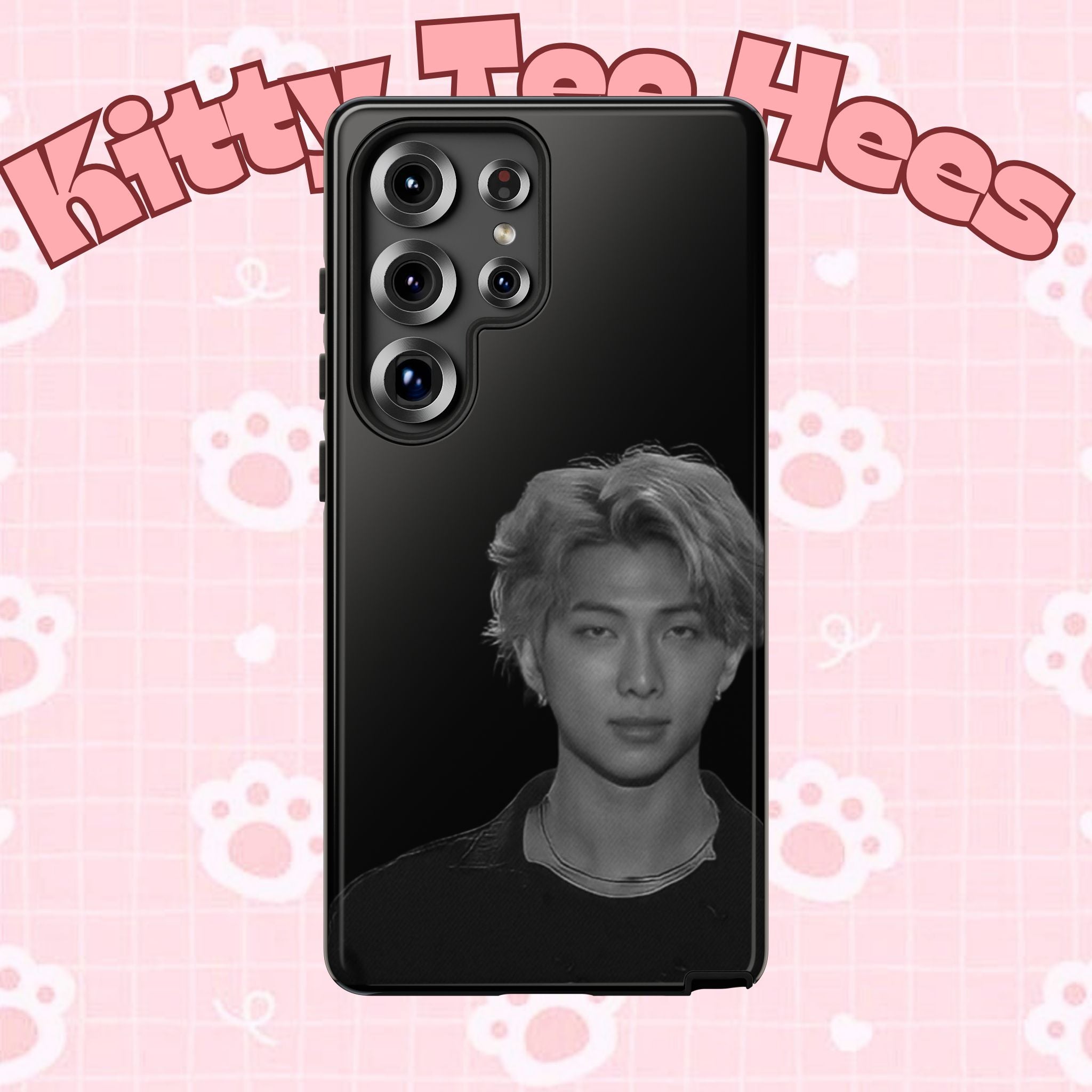 Namjoon BTS concert themed iPhone case by Printify, rugged phone protector with custom design featuring BTS imagery.