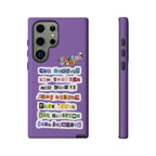 Printify BTS member names phone case featuring Jungkook, Jimin, and Rap Monster for iPhone 17, with durable tough design.
